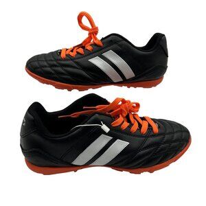 NEW What Turf Mens Size 7.5 Indoor Soccer Futsal Training Cleats Black Orange